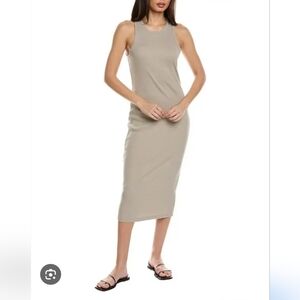 Standard James Perse Ribbed Tank Dress Tan Size 1